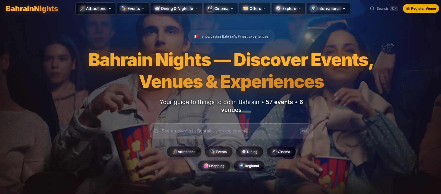 BahrainNights.com screenshot